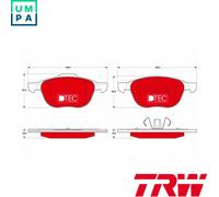 BRAKE PAD SET DISC BRAKE GDB1583DTE FOR FORD C-MAX/II/GRAND/FOCUS/Van KUGA/VAN