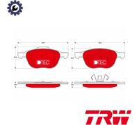 BRAKE PAD SET DISC BRAKE GDB1583DTE FOR FORD KUGA/VAN/II GRAND/C-MAX/Van 2.0L 3