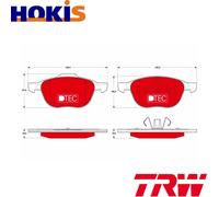 BRAKE PAD SET DISC BRAKE GDB1583DTE FOR FORD KUGA/VAN/II GRAND/C-MAX/Van 2.0L 3