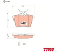 TRW GDB1596 Brake pad set