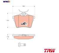 TRW GDB1596 Brake pad set