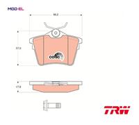 TRW GDB1596 Brake pad set