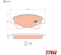 TRW Brake Pad Set GDB1597 - Disc Brake for Renault Grand Scenic II (JM0/1_) 1.9 2005-2008