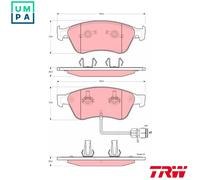 BRAKE PAD SET DISC BRAKE GDB1598 FOR AUDI A8/S8 AKE 2.5L 6cyl A8AKF 3.3L 8cyl A8