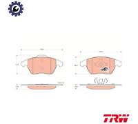 TRW GDB1605 Brake pad set
