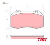 Brake Pads Set fits RENAULT MEGANE Mk2 2.0D Front 07 to 08 M9R724 TRW 7701208218