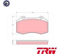 BRAKE PAD SET DISC BRAKE GDB1606 FOR RENAULT MEGANE/III CLIO F4R874/832 2.0L