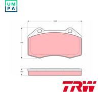 BRAKE PAD SET DISC BRAKE GDB1606 FOR RENAULT MEGANE/III CLIO F4R874/832 2.0L