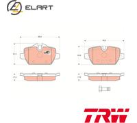 BRAKE PAD SET DISC BRAKE GDB1612 FOR BMW 3/E90/E92 MINI N46B20B/CC/CD/E/C 2.0L