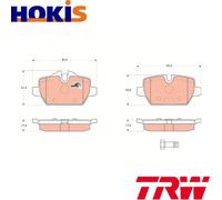 BRAKE PAD SET DISC BRAKE GDB1612 FOR BMW 3/E90/E92 MINI N46B20B/CC/CD/E/C 2.0L