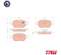 TRW Brake Pads Set GDB1613 - Front (R90)