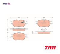 TRW Brake Pads (Front) (R90) - GDB1613