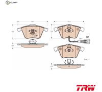 BRAKE PAD SET DISC BRAKE GDB1616 FOR VW GOLF EOS RABBIT PASSAT/Magotan SEAT