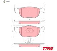 BRAKE PAD SET DISC BRAKE GDB1618 FOR AC COBRA/Mk/IV ACECA FORD MONDEO/II 4.9L