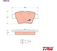 TRW Brake Pad Set GDB1620