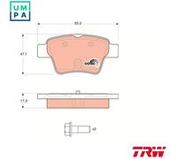 TRW Brake Pad Set GDB1620