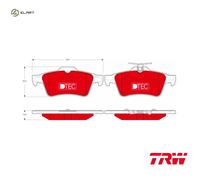 TRW GDB1621DTE Brake pad set