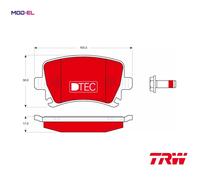 BRAKE PAD SET DISC BRAKE GDB1622DTE FOR SKODA SUPERB/II OCTAVIA/Combi/III VW