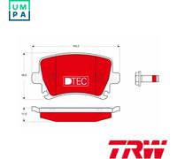 BRAKE PAD SET DISC BRAKE GDB1622DTE FOR VW TOURAN/VAN GOLF/VI/Van/Convertible