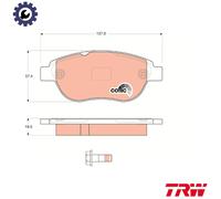 BRAKE PAD SET DISC BRAKE GDB1624 FOR PEUGEOT 1007 207/207+ 307/SW CITROEN