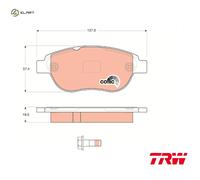 TRW GDB1624 Brake pad set