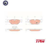 TRW GDB1626 Brake pad set