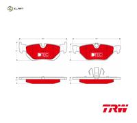 BRAKE PAD SET DISC BRAKE GDB1626DTE FOR BMW N46B20E/B20CC/B20CB 2.0L 4cyl 2.5L