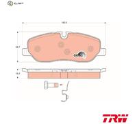 TRW GDB1631 Brake pad set