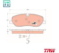TRW GDB1631 Brake pad set