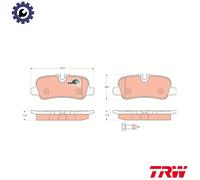 BRAKE PAD SET DISC BRAKE GDB1632 FOR LAND ROVER LR3/III/SUV DISCOVERY/IV/VAN