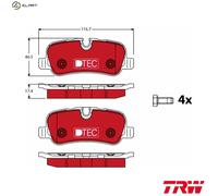 TRW GDB1632DTE Brake pad set