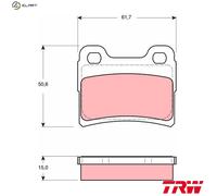 TRW GDB1639 Brake pad set