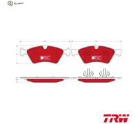 TRW GDB1642DTE Brake pad set