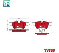 TRW Brake Pads GDB1643DTE for Mercedes-Benz R/GL/M/G-Class