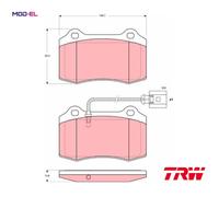 TRW Automotive AfterMarket GDB1644 Brake Pad