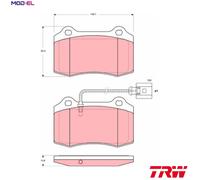 TRW Automotive AfterMarket GDB1644 Brake Pad