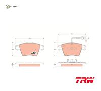 BRAKE PAD SET DISC BRAKE GDB1651 FOR VW BPE/BAC/BPD/BLK 2.5L 5cyl TOUAREG 3.6L