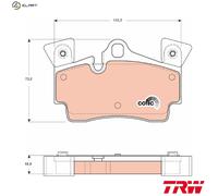 TRW GDB1652 Brake pad set
