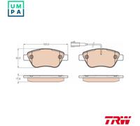 TRW GDB1654 Brake pad set