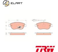 BRAKE PAD SET DISC BRAKE GDB1655 FOR FIAT FIORINO/MPV/Box/Body/MPV QUBO PUNTO