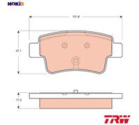 TRW GDB1656 Brake pad set