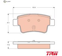 Brake pads GDB1656 TRW for FIAT ABARTH