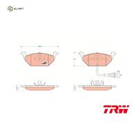 BRAKE PAD SET DISC BRAKE GDB1658 FOR SKODA OCTAVIA/II/Combi LAURA ROOMSTER VW