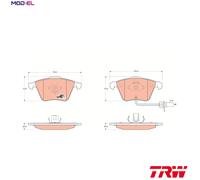 TRW GDB1659 Brake Pad Set, disc brake for AUDI,AUDI (FAW)
