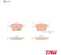 TRW GDB1659 Brake Pad Set, disc brake for AUDI,AUDI (FAW)