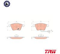 TRW GDB1659 Brake Pad Set, disc brake for AUDI,AUDI (FAW)
