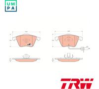 BRAKE PAD SET DISC BRAKE GDB1659 FOR AUDI A6/C6/Allroad CAHB/CAHA/BVG/BRF 2.0L