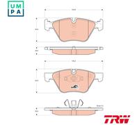 TRW Genuine Brake Pads – GDB1662 (Front, R90)