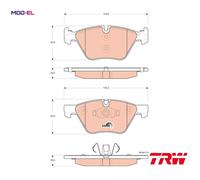 Genuine TRW Brake Pads (Front) (R90) GDB1662