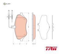 BRAKE PAD SET DISC BRAKE GDB1663 FOR PEUGEOT CITROEN C5/III/Break C6 4HX 2.2L C6